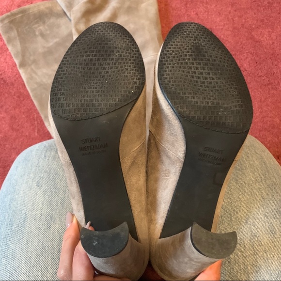 Sale-Stuart Weitzman gray suede highlands like new - Picture 3 of 6